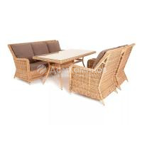 Обеденная группа 4SIS Гляссе Цвет: соломенный