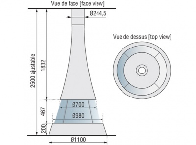 Центральный камин Bordelet LINEA 914