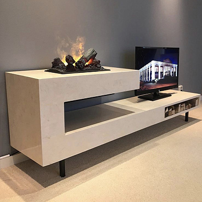 Тумба под ТВ с очагом Dimplex Cassette 400