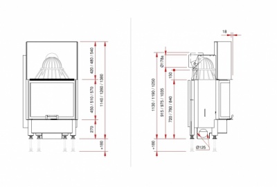 Каминная топка Schmid Ronda 6757 h
