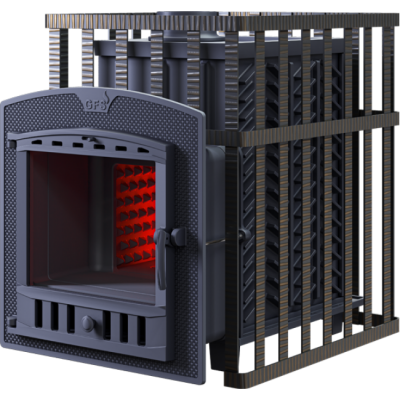 Печь для бани чугунная Гефест GFS ЗК 30 (П2) в сетке Печь для бани чугунная Гефест GFS ЗК 30 (П2) в сетке