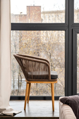 Стул из роупа 4SIS Марсель Цвет: дуб, коричневый, темно-серый