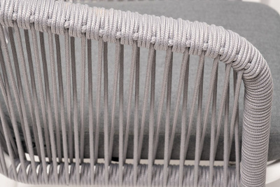 Обеденная группа 4SIS Малага 6-местная со стульями Марсель Цвет: белый, светло-серый, молочный