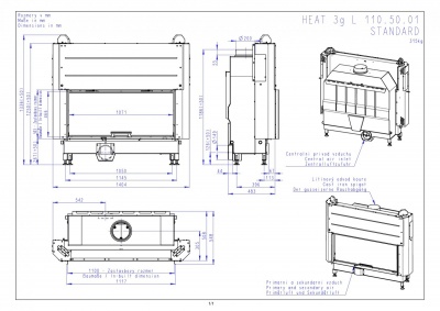 Каминная топка Romotop HEAT 3G L 110.50.01