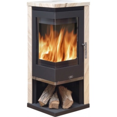 Печь-камин ABX Admiral угловой (бразильский песчаник с верхней плитой)