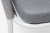 Стул из роупа 4SIS Марсель, Каркас алюминий белый муар, роуп светло-серый, ткань светло-серая