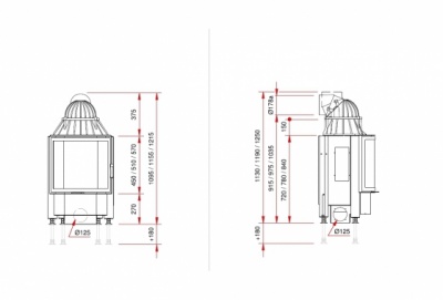 Каминная топка Schmid Pano 5551 Каминная топка Schmid Pano 5551