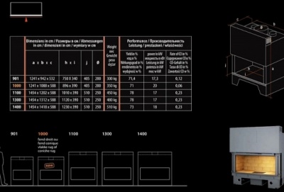 Каминная топка Totem HORIZON 1100