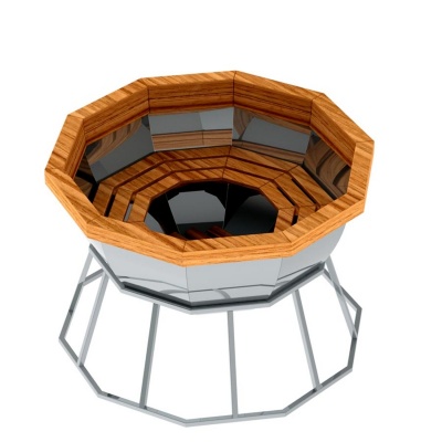 Банный чан 10 граней на подставке AISI 430