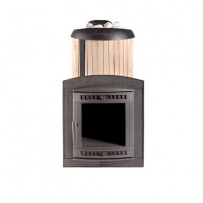 Печь банная Прометалл Атмосфера XL (Про) ламели Окаменевшее дерево наборные