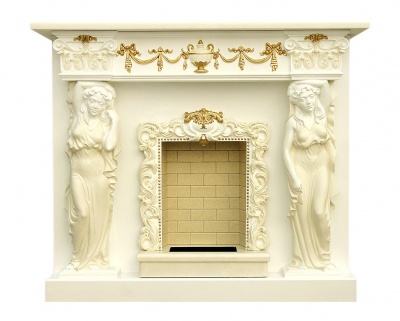 Мраморный биокамин Барокко