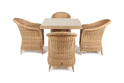 Обеденная группа 4SIS Фредо Цвет: соломенный