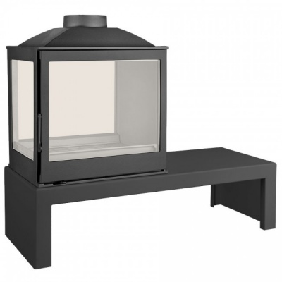 Отопительная печь Liseo Castiron LCI 5 GDFs Table, двусторонняя, стекло слева Отопительная печь Liseo Castiron LCI 5 GDFs Table, двусторонняя, стекло слева