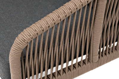 Диван 4SIS Канны 2-местный из роупа Цвет: коричневый, темно-серый Диван 4SIS Канны 2-местный из роупа Цвет: коричневый, темно-серый