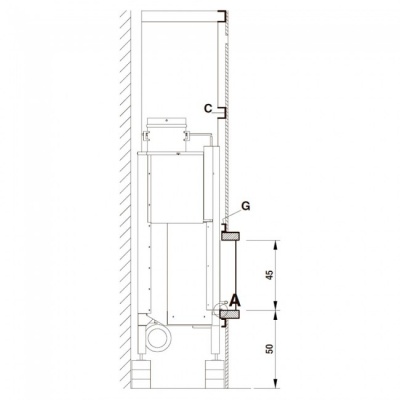 Каминная облицовка Palazzetti Dover, под Mbl 16:9 front Каминная облицовка Palazzetti Dover, под Mbl 16:9 front