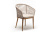 Стул из роупа 4SIS Марсель Основание дуб, роуп бежевый, ткань бежевая 052 Стул из роупа 4SIS Марсель Основание дуб, роуп бежевый, ткань бежевая 052