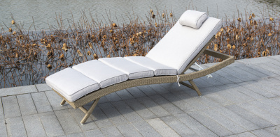 Садовый лежак 4SIS Лиссабон Цвет: соломенный Садовый лежак 4SIS Лиссабон Цвет: соломенный