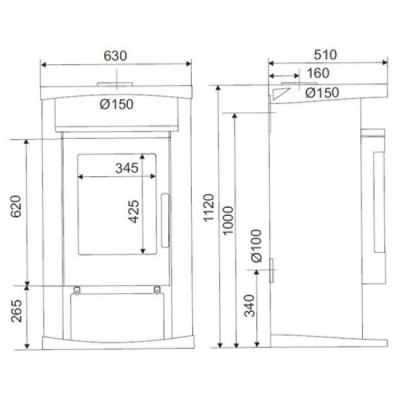 Отопительная печь Supra Ontario 3-07