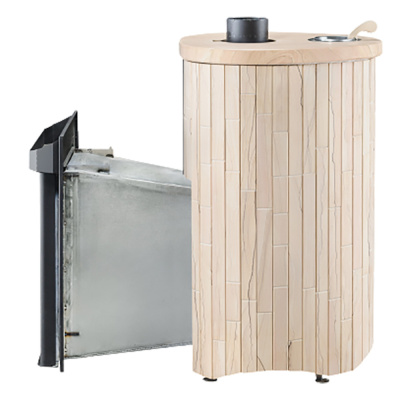 Дровяная печь Ферингер Макси ПФ в облицовке "Окаменевшее дерево" наборный, до 38 м³ Дровяная печь Ферингер Макси ПФ в облицовке "Окаменевшее дерево" наборный, до 38 м³