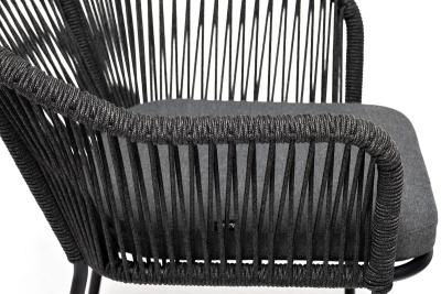 Обеденная группа 4SIS Лион на 4 персоны Цвет: темно-серый, серый гранит