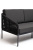 Модульная угловая лаунж-зона 4SIS Канны из роупа Цвет: темно-серый