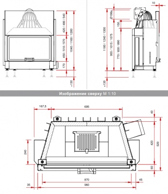 Каминная топка Schmid Lina 8757 h