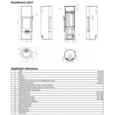 Печь-камин ABX Trollvik Аква, с теплообменником