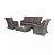 Комплект садовой мебели 4SIS Гляссе Цвет: графит