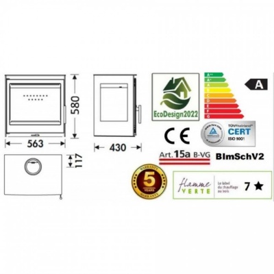 Печь-камин Panadero Onix Wall Ecodesign Печь-камин Panadero Onix Wall Ecodesign