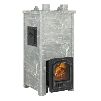 Печь Эверест "Легкий пар Профи" каменка из чугуна, Талькохлорит, S-50 мм диаметр дымохода: 115 мм Печь Эверест "Легкий пар Профи" каменка из чугуна, Талькохлорит, S-50 мм диаметр дымохода: 115 мм