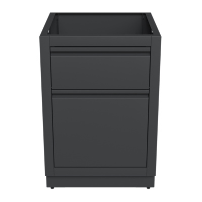 Тумба для мусора Napoleon с держателем бумажных полотенец Черная