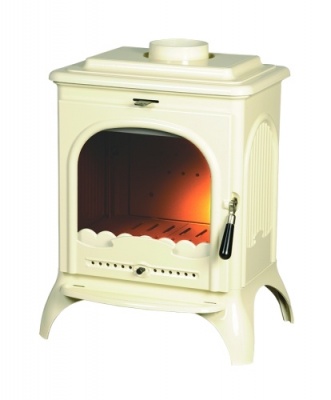 ПЕЧЬ-КАМИН Invicta SEVILLE эмаль слоновая кость NEW
