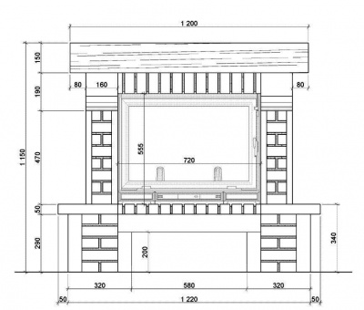 Каминная облицовка Sunhill Monro