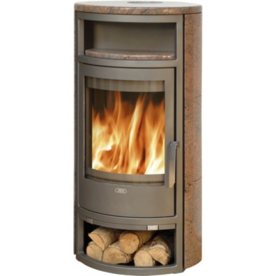 Печь-камин ABX Polar 6 (гранит кашмир с верхней плитой)