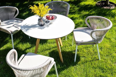 Стол 4SIS Франческо Ø100 Цвет: молочный Стол 4SIS Франческо Ø100 Цвет: молочный