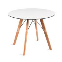 Интерьерный стол 4SIS Франческо Ø90 Цвет: молочный