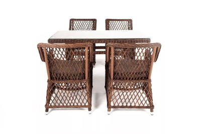 Обеденная группа 4SIS Латте-140 L Цвет: коричневый Обеденная группа 4SIS Латте-140 L Цвет: коричневый