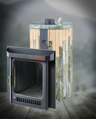 Дровяная печь Ферингер Оптима ПФ, Жадеит и мрамор Окаменевшее дерево, до 28 м³ Дровяная печь Ферингер Оптима ПФ, Жадеит и мрамор Окаменевшее дерево, до 28 м³