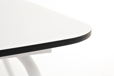 Журнальный стол 4SIS Верона 120 х 65 Каркас белый муар, столешница молочный Журнальный стол 4SIS Верона 120 х 65 Каркас белый муар, столешница молочный