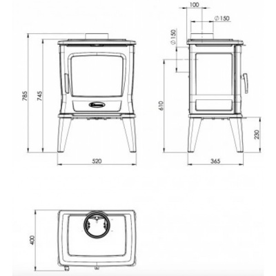 Печь-камин Dovre TAI35WT Печь-камин Dovre TAI35WT
